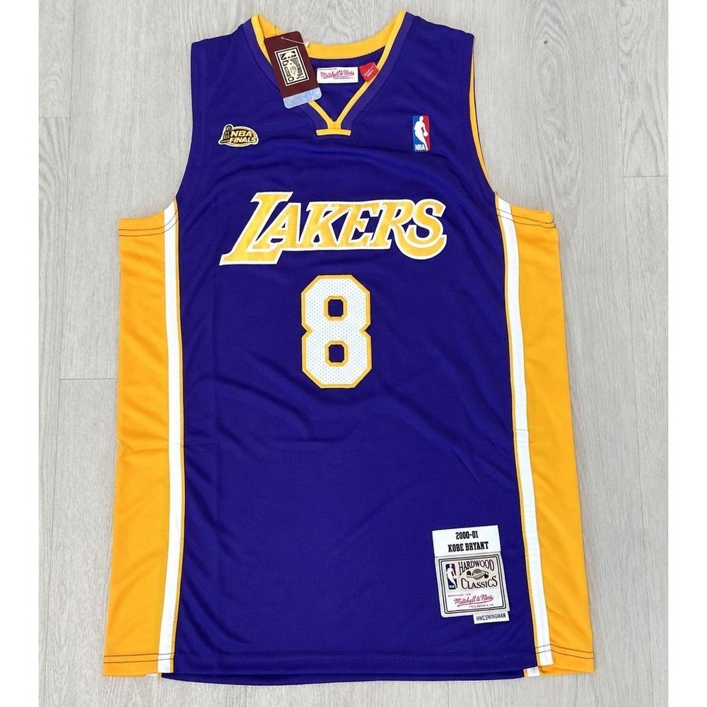 Mitchell & Ness Hardwood Classics Kobe Bryant Lakers #8 FINALS Purple Jersey L